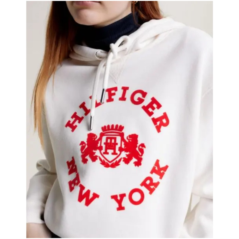 TOMMY HILFIGER Reg varsity flock hoodie